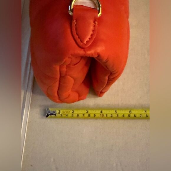 Mulberry Softie Coral Orange Pillow Effect Nappa Leather Shoulder Bag NWT - Picture 13 of 16